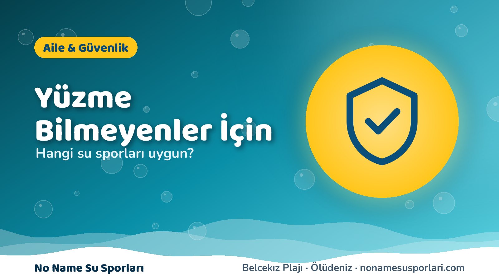 Yüzme bilmeyenler için su sporları rehberi kapak görseli